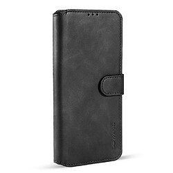 Dg.Ming Etui en PU Style rétro avec support noir pour votre Samsung Galaxy S21 FE