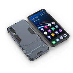 Wewoo Coque Souple TPU antichoc pour Vivo V15 Pro avec support Bleu marine