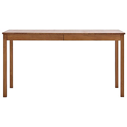 vidaXL Table à manger Marron miel 140x70x73 cm Bois de pin