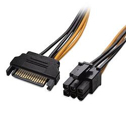 Wewoo Câble 20 cm SATA 15 broches à 6 PCI Express Graphics carte vidéo d'alimentation