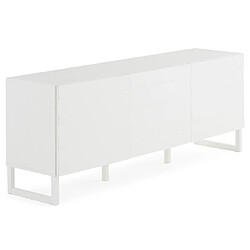 Bestmobilier Sofia - meuble TV - blanc mat - 165 cm