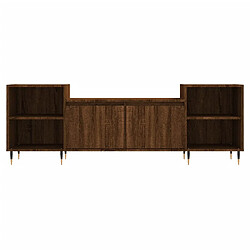 Acheter vidaXL Meuble TV Chêne marron 160x35x55 cm Bois d'ingénierie