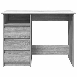 Acheter vidaXL Bureau sonoma gris 102x50x75 cm bois d'ingénierie