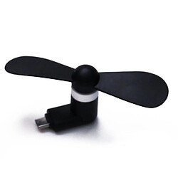 (Noir-Android) Mini Ventilateur de Poussette de Dessin Animé Ventilateurs de Siège de Voiture de Lit de Bébé De Bureau Portatif