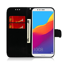 Acheter Wewoo Housse Coque Pour Huawei Y6 2018 / Honor 7A Couleur unie Boucle magnétique colorée Flip horizontal en cuir PU avec support et fentes cartes et portefeuille et lanière noir