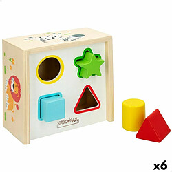 Puzzle enfant en bois Woomax Formes 13,5 x 7,5 x 13 cm (6 Unités)