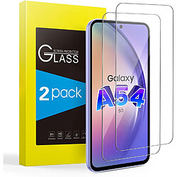 Verre Trempé pour Samsung Galaxy A54 5G (6,4") [Pack 2] Film Vitre Protection Ecran Little Boutik®