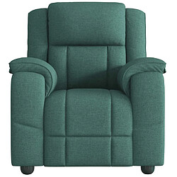 Avis vidaXL Fauteuil de massage inclinable électrique Vert foncé Tissu