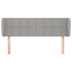 Avis Maison Chic Tête de lit scandinave avec oreilles,meuble de chambre Gris clair 147x23x78/88 cm Tissu -MN13723