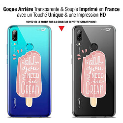 Avis Caseink Coque arrière Pour Huawei P Smart 2019 (6.21 ) Crystal Gel HD [ Nouvelle Collection - Souple - Antichoc - Imprimé en France] Ice Cream