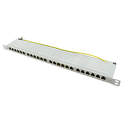 LogiLink Panneau de brassage 19' Cat.6A, 24 ports, 0,5 U ()