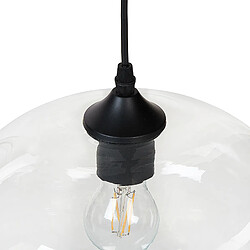 Beliani Lampe suspension BEMBOKA Verre Transparent pas cher