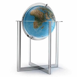 Atmosphere Globe terrestre lumineux sur pied Ø 50 cm - Steel Blue