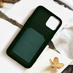 Acheter Coque iPhone 12 et 12 Pro Silicone Souple Porte-carte Forcell Vert