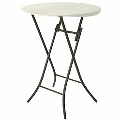 Table d'appoint Lifetime Crème 84 x 110 x 84 cm Acier Plastique