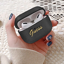 Guess Maroquinerie Coque AirPods Pro Guess saffiano pas cher