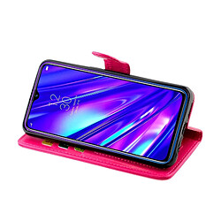 Avis Wewoo Housse Coque Pour OPPO Realme5 Pro Crazy Horse Texture de protection en cuir à rabat horizontal avec support et fentes cartes et portefeuille et cadre photo Magenta