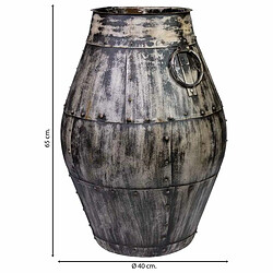 Avis Vase Alexandra House Living Gris Bois de manguier 40 x 65 x 40 cm