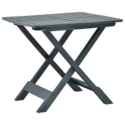 vidaXL Table pliable de jardin Vert 79x72x70 cm Plastique