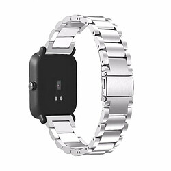 PHONECARE Bracelet en Acier Inoxydable Taille Ajustable Avec Fermoir par Clic + Outil Amazfit GTS 2 - Gris