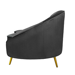 Acheter Meubler Design Canapé Arrondie 3 Places Legend - Noir