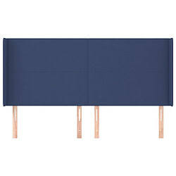 Avis Maison Chic Tête de lit scandinave avec oreilles,meuble de chambre Bleu 183x16x118/128 cm Tissu -MN68232