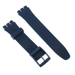 Avis Bracelets de montre en caoutchouc de silicone de 19 mm imperméables gris bleu