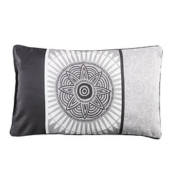 Paris Prix Coussin Passepoil Dalamo 30x50cm Gris & Noir