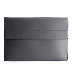 Sacoche en PU taille: 14 pouces x 9,7 pouces gris foncé pour votre Laptop 14 pouces