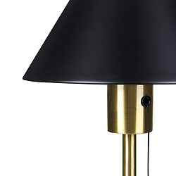 Beliani Lampe à poser CAPARO Métal Noir-doré pas cher