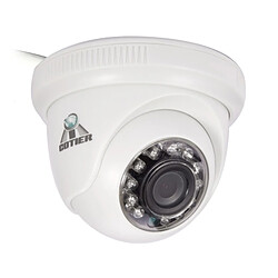 Wewoo Caméra vidéosurveillance blanc CE & RoHS Certifié Étanche 1/4 pouce 1MP 1280x720P CMOS Capteur CMOS 3.6mm 3MP Objectif AHD avec 12 IR LED, Vision Nocturne et Balance