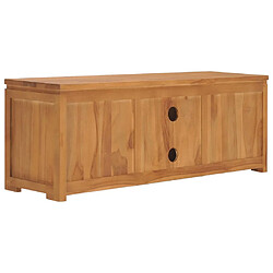 Avis vidaXL Meuble TV 110x30x40 cm Bois de teck massif