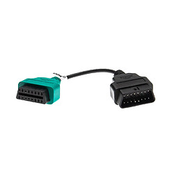 vhbw Adaptateur OBD2 A1 OBD1 16 Pin vers OBD2 compatible avec Lancia Lybra, Thesis, Ypsilon voitures