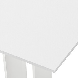 Acheter Table à Manger Lindesnes 65 x 65 x 78 cm Blanc Mat [en.casa]