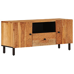 vidaXL Meuble TV 105x33x46 cm Bois d'acacia massif