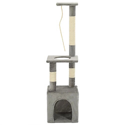 Arbre à chat avec griffoirs,niche pour chat en sisal 109 cm Gris -MN72606