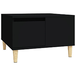 Maison Chic Table basse,Table Console Table d'appoint, Table pour salon noir 55x55x36,5 cm bois d'ingénierie -MN22486