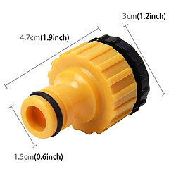 Wewoo Pour le tuyau de 1 / 2inch et de 3 / 4inch Connecteur universel standard de de robinet de de rapide de canons à eau de machine à laver d'un arroseur de pelouse de jardin de de système