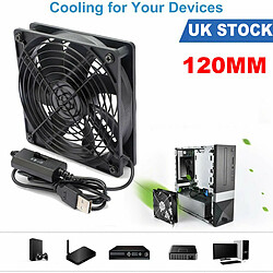 Avis ventilateurs PC Portables 120mm Ventilateur alimenté par USB 5V Ventilateur de Refroidissement à 3 Vitesses