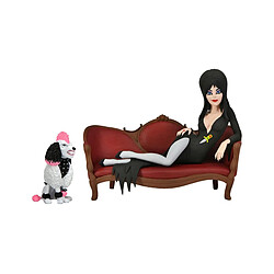 NECA Elvira, maîtresse des ténèbres - Figurine Toony Terrors Elvira on Couch 15 cm