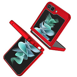 Htdmobiles Coque pour Samsung Galaxy Z Flip 5 5G - housse etui rigide bague anti choc magnetique - ROUGE