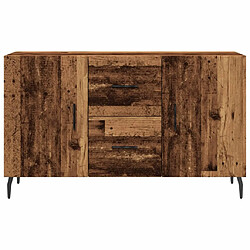 Avis vidaXL Buffet vieux bois 100x36x60 cm bois d'ingénierie