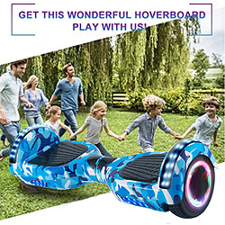 YOMME MOBILITÉ Hoverboard 6.5" Bleu Camouflage pas cher