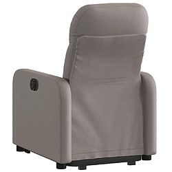 Acheter vidaXL Fauteuil inclinable taupe tissu