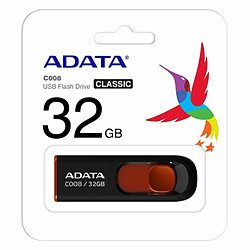 Clé USB Adata AC008-32G-RKD Noir/Rouge 32 GB