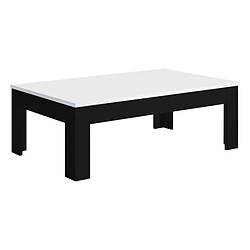 Dansmamaison Table basse Noir/Blanc laqué - REVE