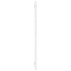 Maison Chic Tête de lit scandinave,Meuble de chambre murale Blanc 206x3x91,5 cm Bois massif de pin -MN63547 pas cher