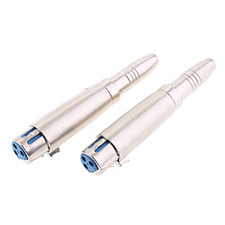 6.5mm Mâle Vers XLR Femelle Jack + 6.5mm Femelle Vers XLR Femelle Adaptateur Audio