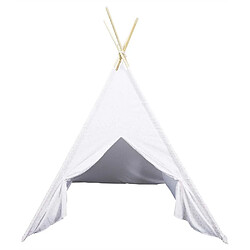 Avis The Home Deco Kids Tipi enfant en tissu 160 cm Little house blanc et rose.