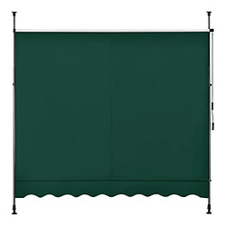 Acheter Helloshop26 Store banne téléscopique acier polyester 300 x 120 x 200-300 cm vert foncé 03_0008336